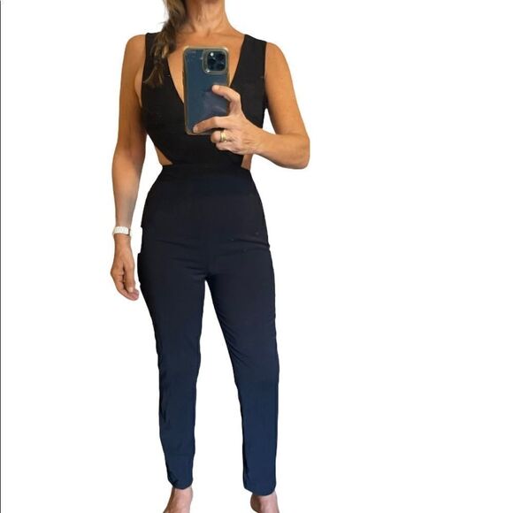 REVOLVE BY THE WAY Black Cut Out Sides and Back Sleeveless Jumpsuit.Size S - Picture 2 of 16